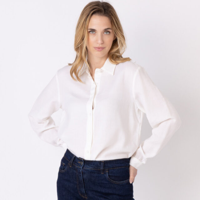 Maison Solfin - Chemisier uni Made in France| B.Solfin