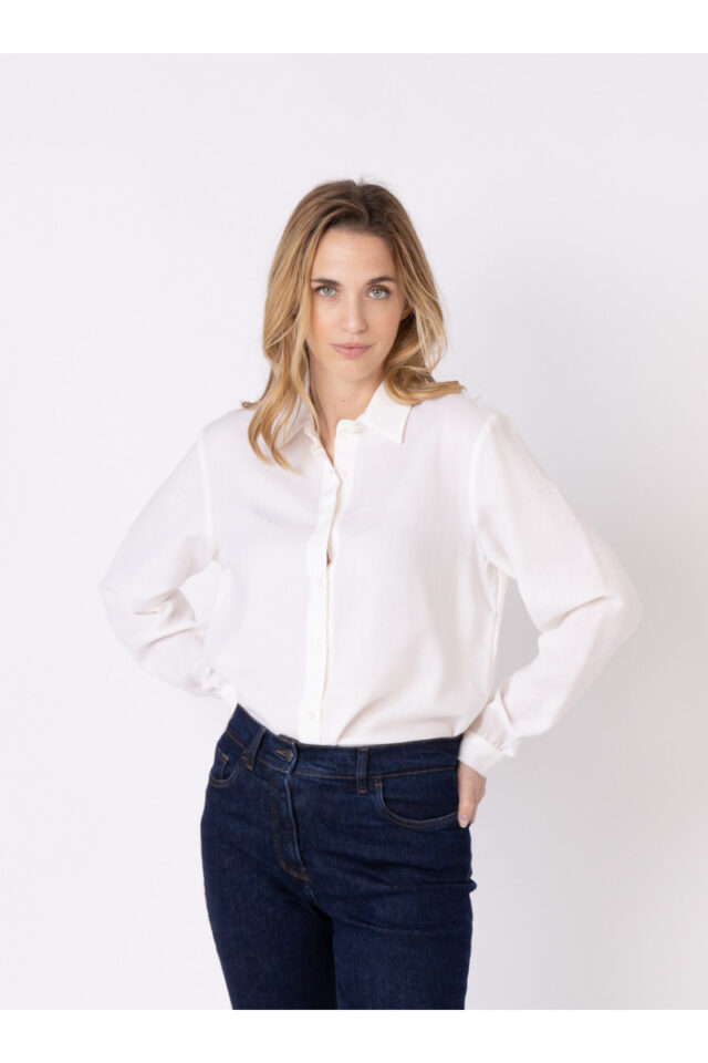 Maison Solfin - Chemisier uni Made in France| B.Solfin