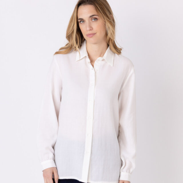 Maison Solfin - Chemisier uni Made in France| B.Solfin