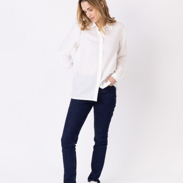 Maison Solfin - Chemisier uni Made in France| B.Solfin