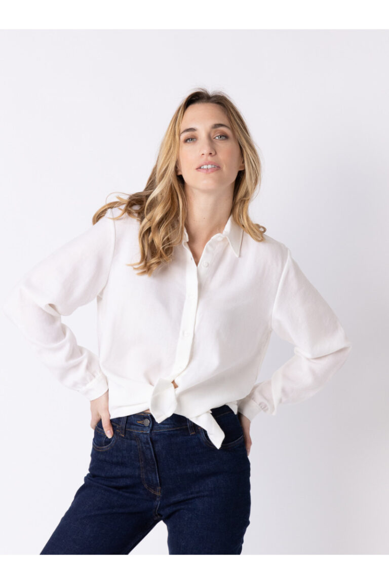 Maison Solfin - Chemisier uni Made in France| B.Solfin