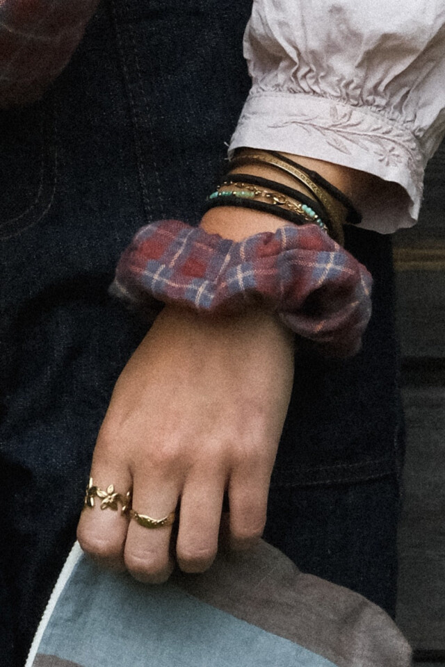 POZÉ - Chouchou en lin – Carreau écossais