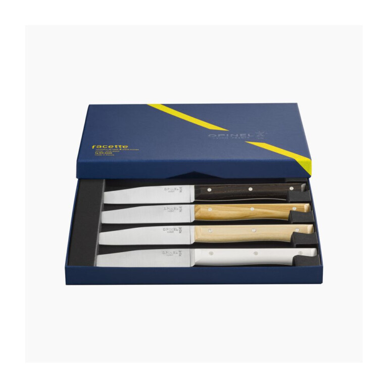OPINEL - Coffret 4 couteaux Facette Opinel - 5 coloris