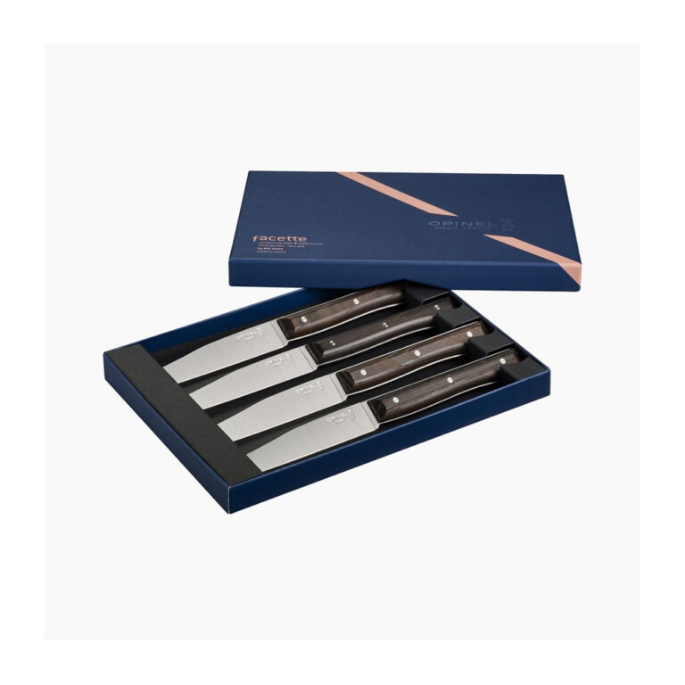 OPINEL - Coffret 4 couteaux Facette Opinel - 5 coloris