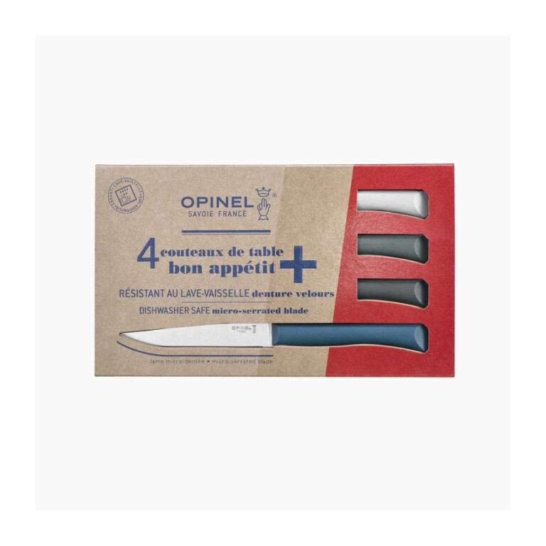 OPINEL - Coffret 4 couteaux OPINEL Bon appétit + polymère - 5 coloris