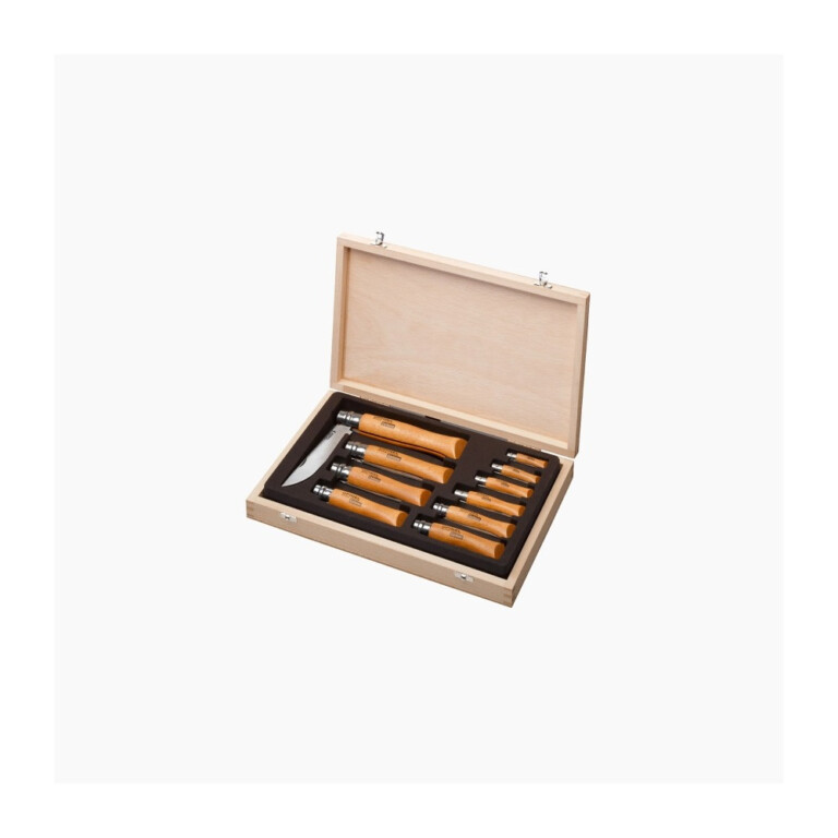OPINEL - Coffret Collection 10 couteaux OPINEL Tradition - carbone ou inox