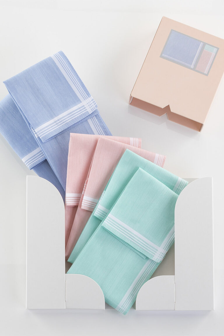 Maison Solfin - Coffret de 6 mouchoirs femme Made in France| B.Solfin