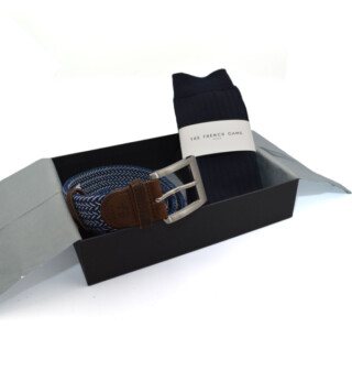 THE FRENCH GAME - Coffret cadeaux homme made in France ceintures et chaussettes Weekend Frenchy