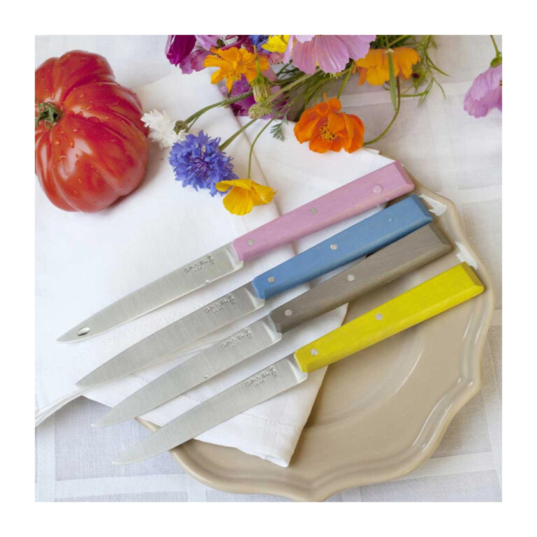 OPINEL - Coffret OPINEL 4 couteaux n°125 Bon appétit bois - 5 coloris