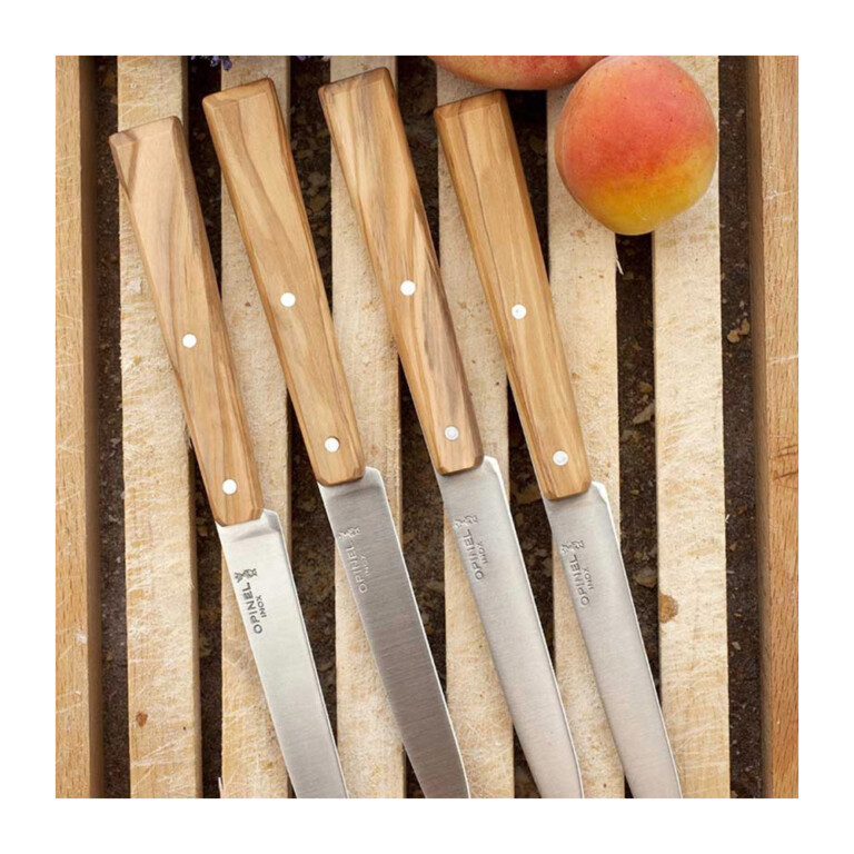 OPINEL - Coffret OPINEL 4 couteaux n°125 Bon appétit bois - 5 coloris
