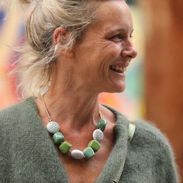 Quintessence - Collier Aurore – Vert & Doré