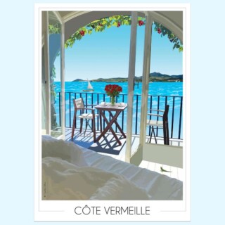 Foliove - Affiche Côte Vermeille Terrasse