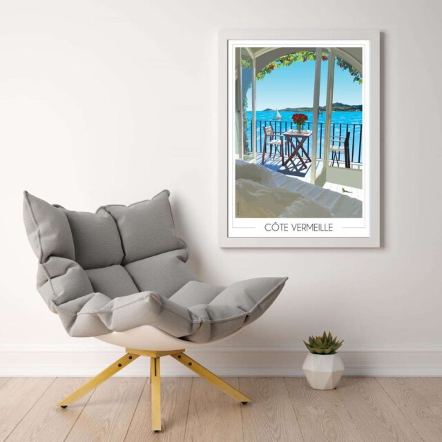 Foliove - Affiche Côte Vermeille Terrasse