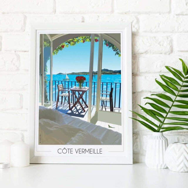 Foliove - Affiche Côte Vermeille Terrasse
