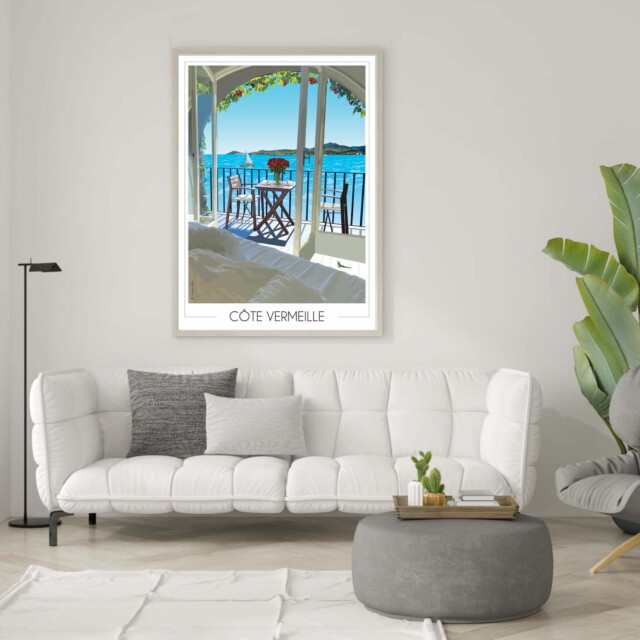Foliove - Affiche Côte Vermeille Terrasse