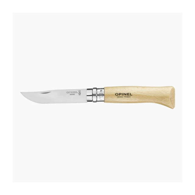 OPINEL - Couteau n°8 OPINEL Tradition hêtre naturel inox coffret avec étui Alpine