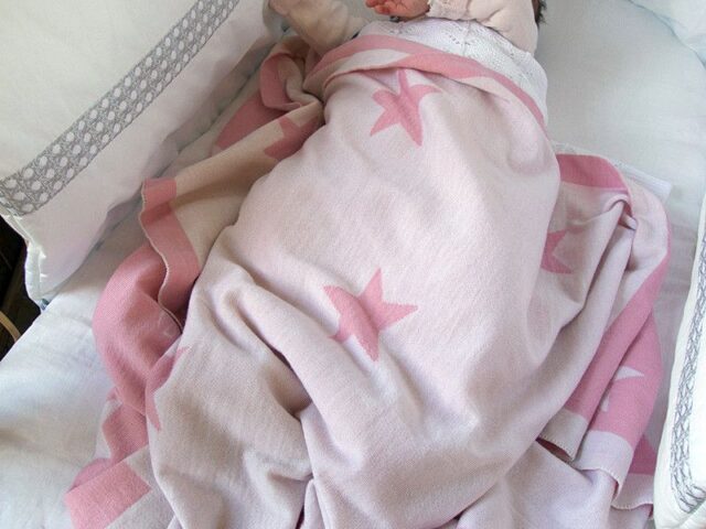 Maison Solfin - Plaid bébé étoiles laine Made in France| B.Solfin