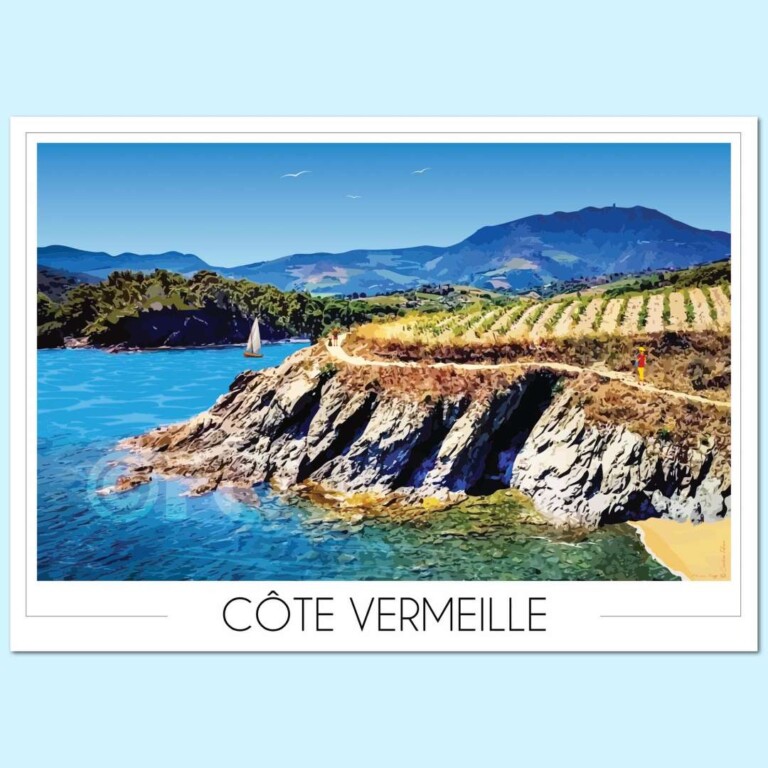 Foliove - Affiche Criques Côte Vermeille
