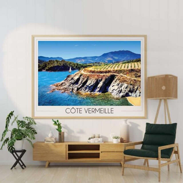 Foliove - Affiche Criques Côte Vermeille