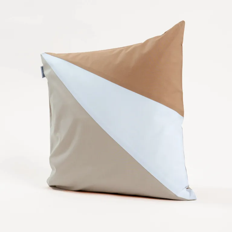 Dejorine - Housse de coussin Dagona Beige et Marron – 60x60cm