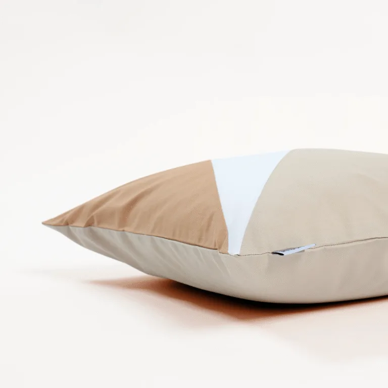 Dejorine - Housse de coussin Dagona Beige et Marron – 60x60cm