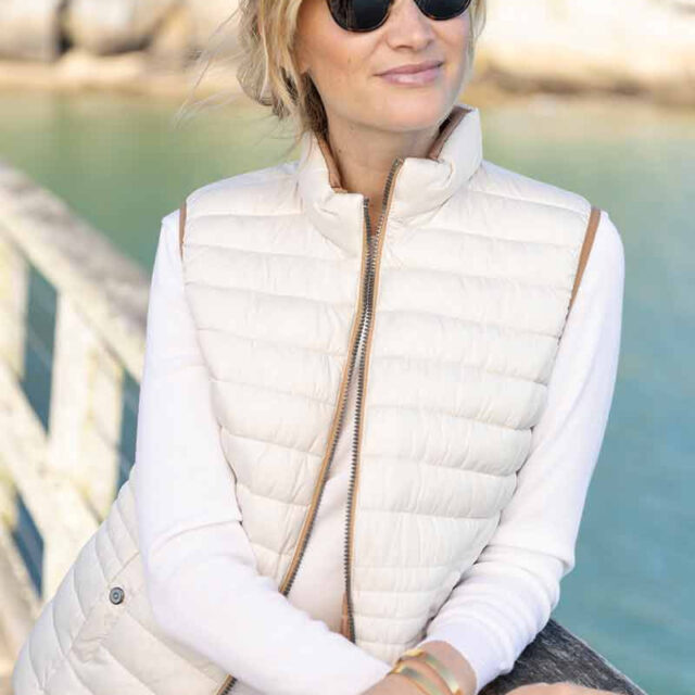 Maison Solfin - Doudoune réversible sans manches Made in France| B.Solfin