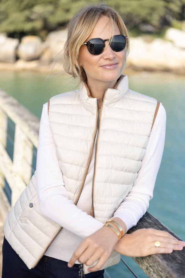 Maison Solfin - Doudoune réversible sans manches Made in France| B.Solfin