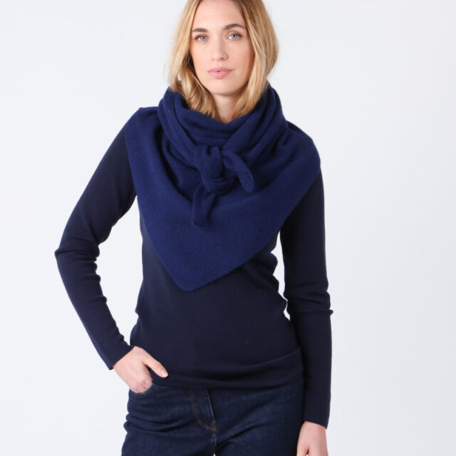 Maison Solfin - Écharpe femme en pointe en laine Made in France| B.Solfin
