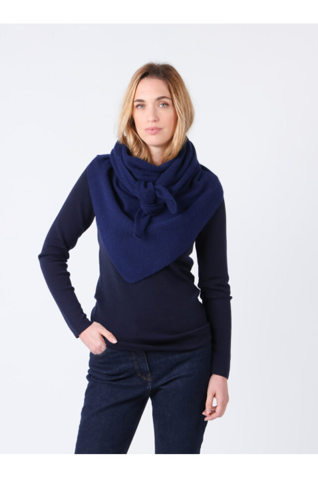 Maison Solfin - Écharpe femme en pointe en laine Made in France| B.Solfin