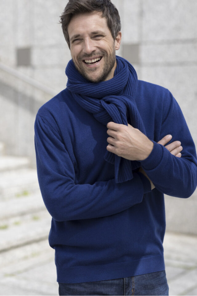 Maison Solfin - Echarpe homme cachemire Made in France| B.Solfin