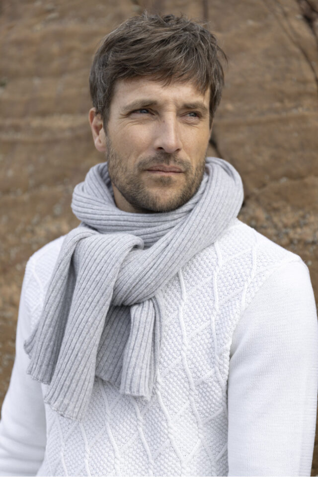 Maison Solfin - Echarpe homme cachemire Made in France| B.Solfin