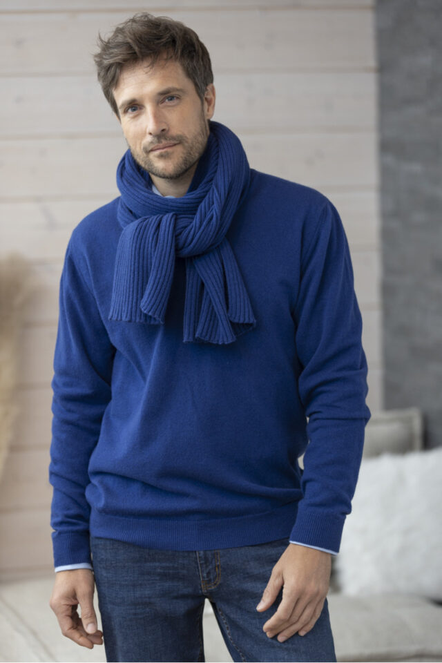 Maison Solfin - Echarpe homme cachemire Made in France| B.Solfin