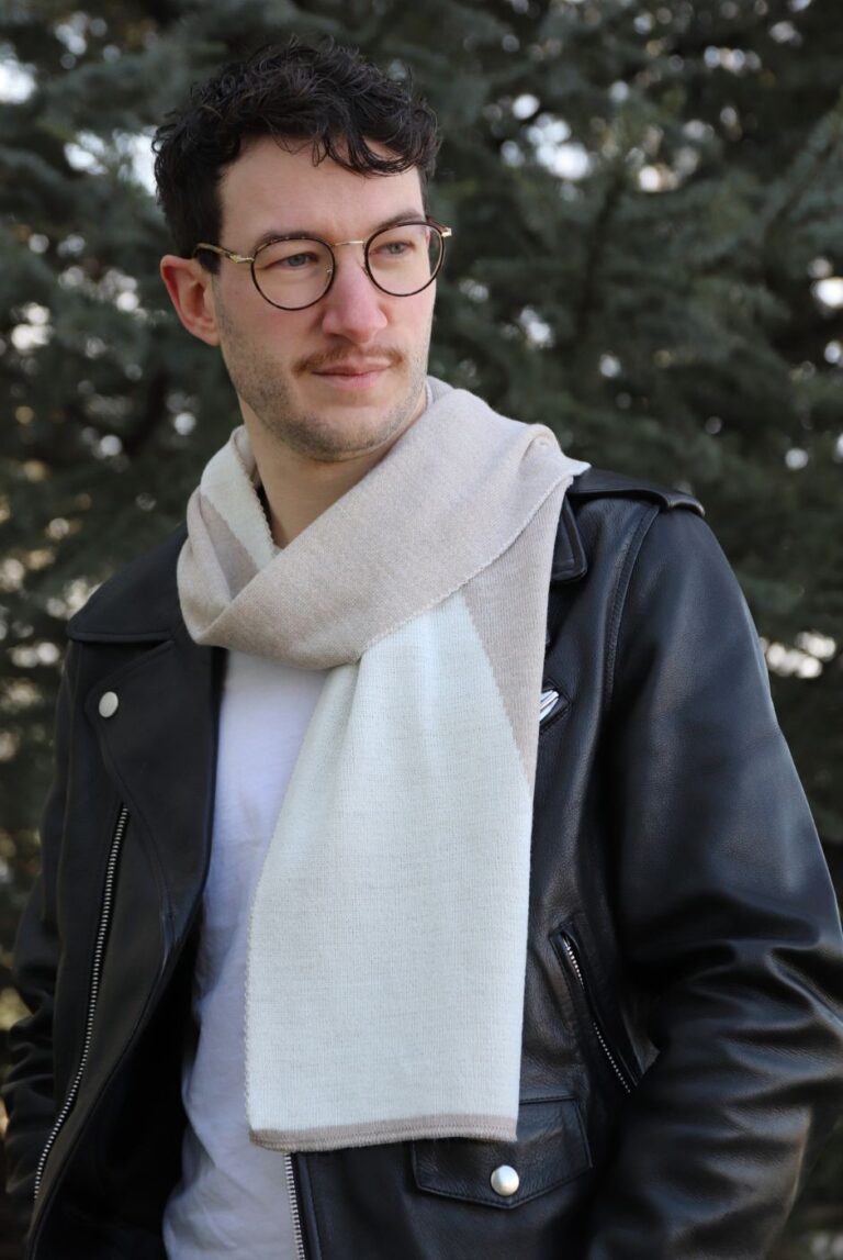 echarpe johan 1 Maison Bonnefoy - Echarpe Johan Ecru-beige (Johan)