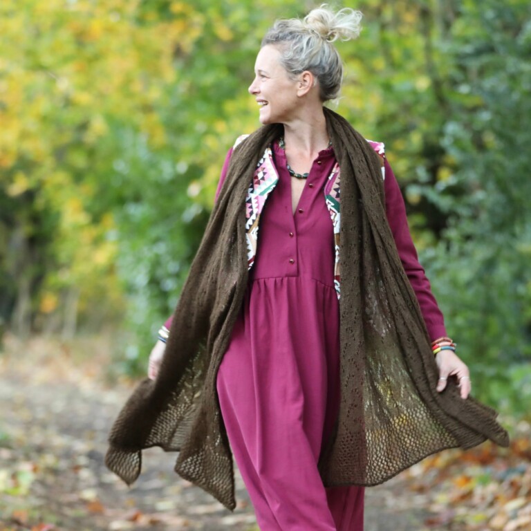 Quintessence - Écharpe Léonie chocolat