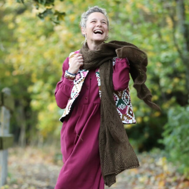 Quintessence - Écharpe Léonie chocolat