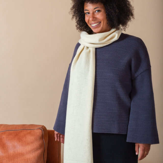 Ardelaine - Echarpe longue en laine mérinos ardéchoise