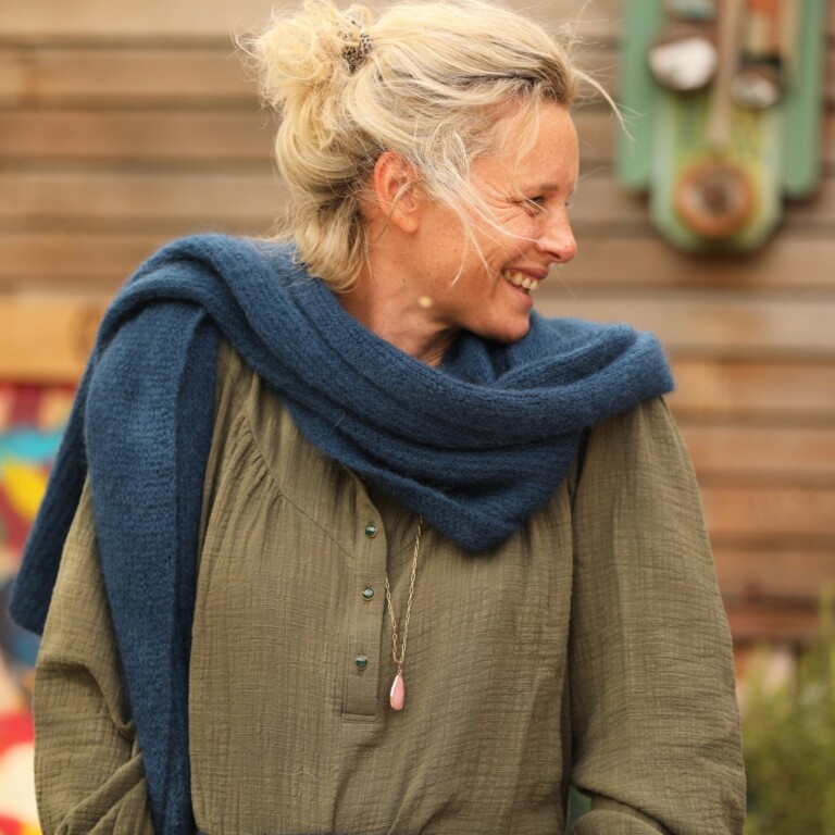 Quintessence - Echarpe Véra - Bleu nuit