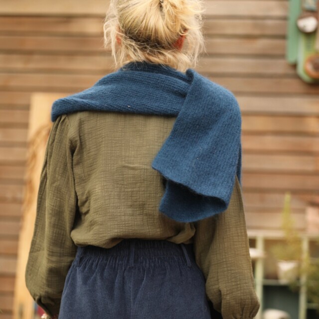 Quintessence - Echarpe Véra - Bleu nuit