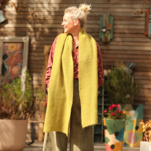 Quintessence - Echarpe Véra - Citron vert