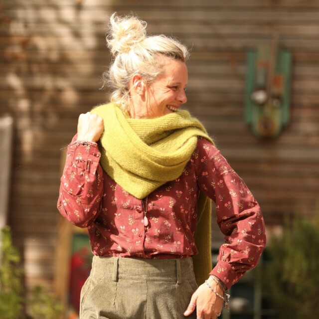 Quintessence - Echarpe Véra - Citron vert