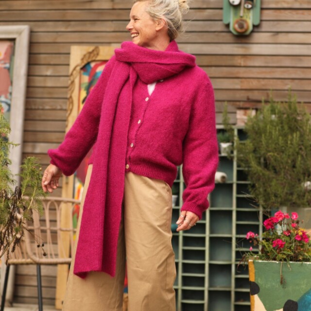 Quintessence - Echarpe Véra - Framboise