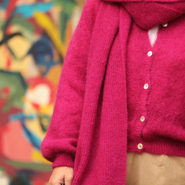 Quintessence - Echarpe Véra - Framboise