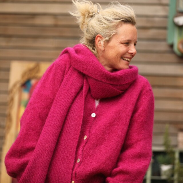 Quintessence - Echarpe Véra – Framboise