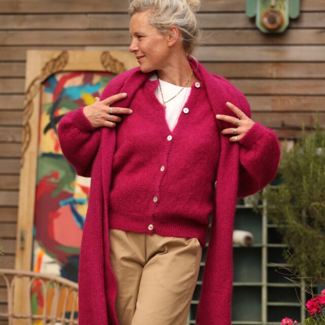 Quintessence - Echarpe Véra - Framboise