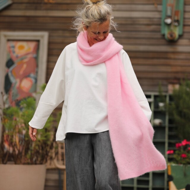 Quintessence - Echarpe Zénia - Rose dragé