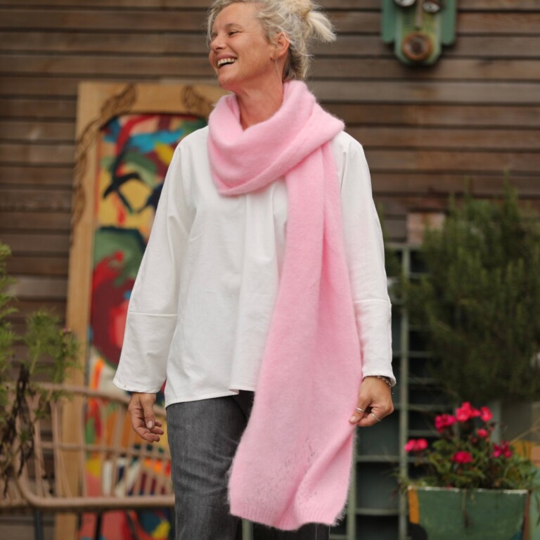 Quintessence - Echarpe Zénia - Rose dragé