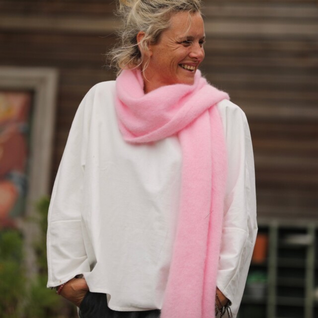 Quintessence - Echarpe Zénia - Rose dragé