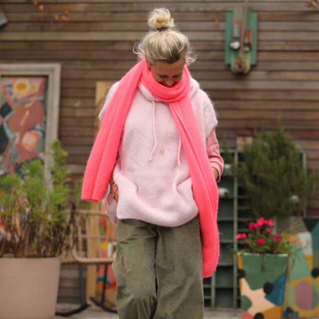 Quintessence - Echarpe Zénia - Rose fluo