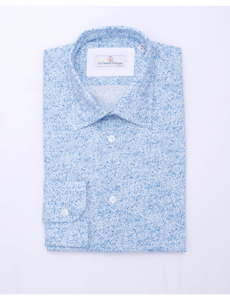 - Chemise Imprimée "Abstraction" - Col Souple