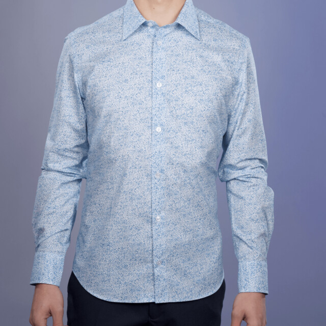 - Chemise Imprimée "Abstraction" - Col Souple